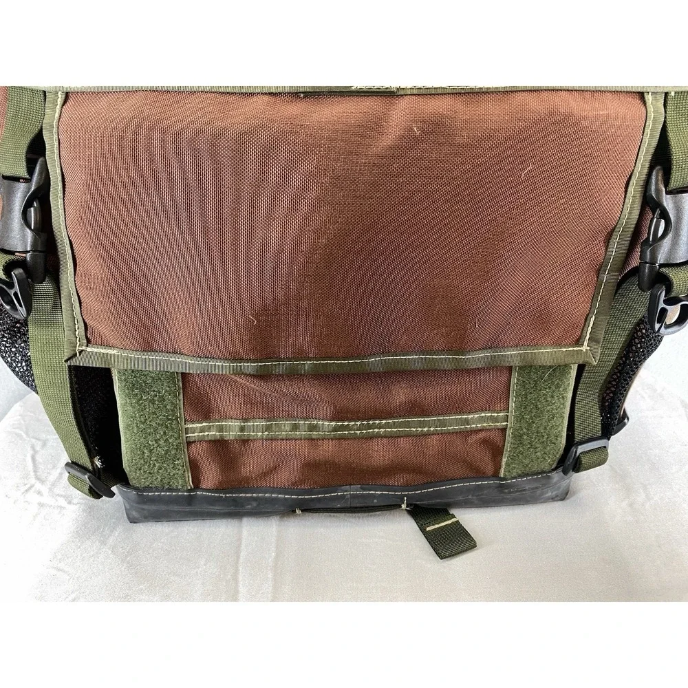 Forest‎ City Portage Messenger Bag Handmade Quality Durable Green & Brown